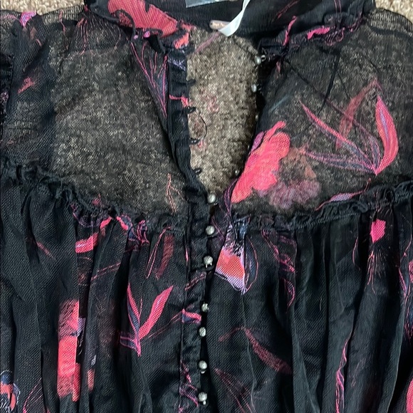 NEW Free People Mesh Blouse - Picture 3 of 11